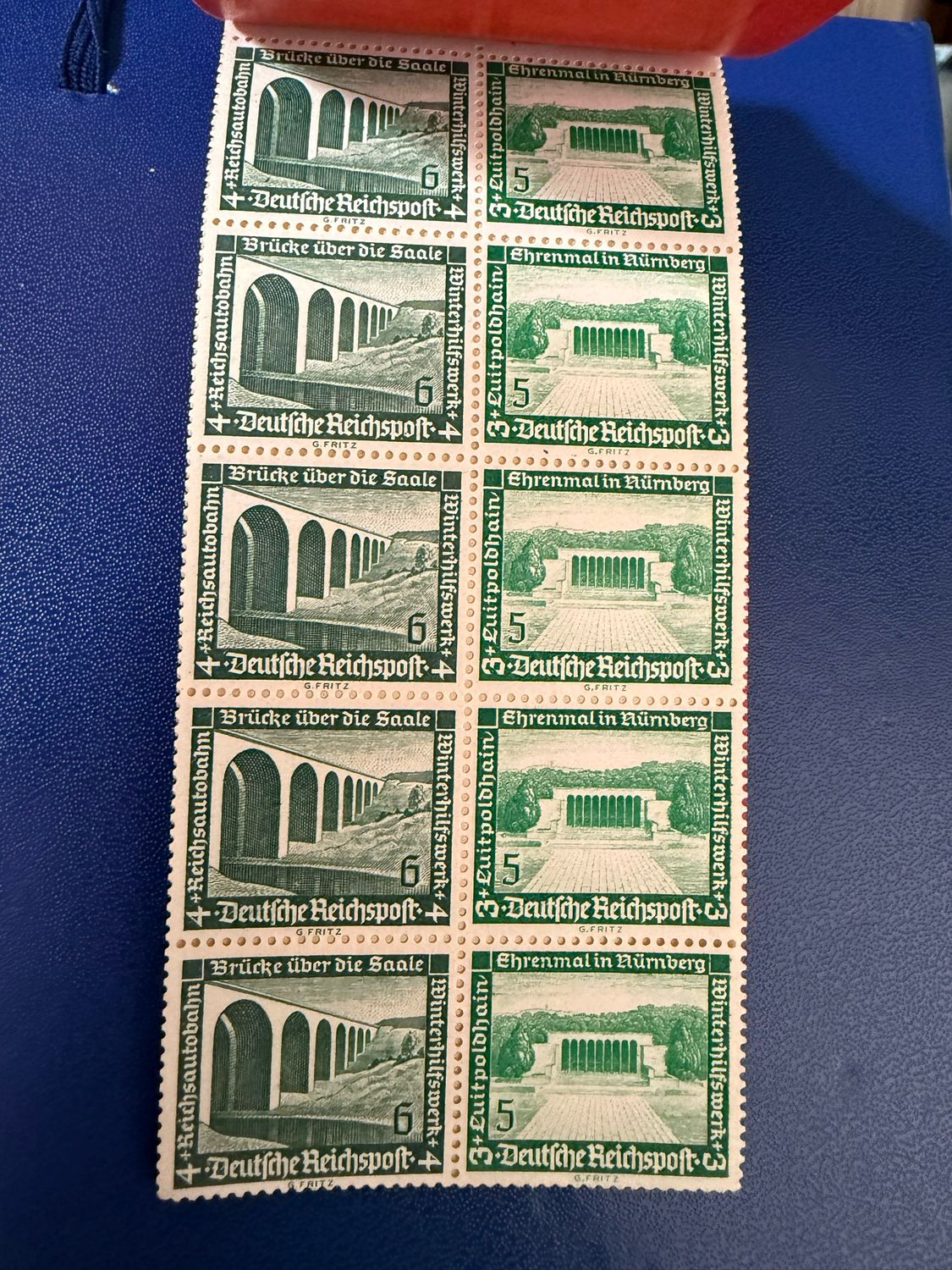 Rare German WHW + Deutsche Reichspost Complete Book Of Stamps From 1937 - Swaz Cover - WHW Marked Postage Stamps