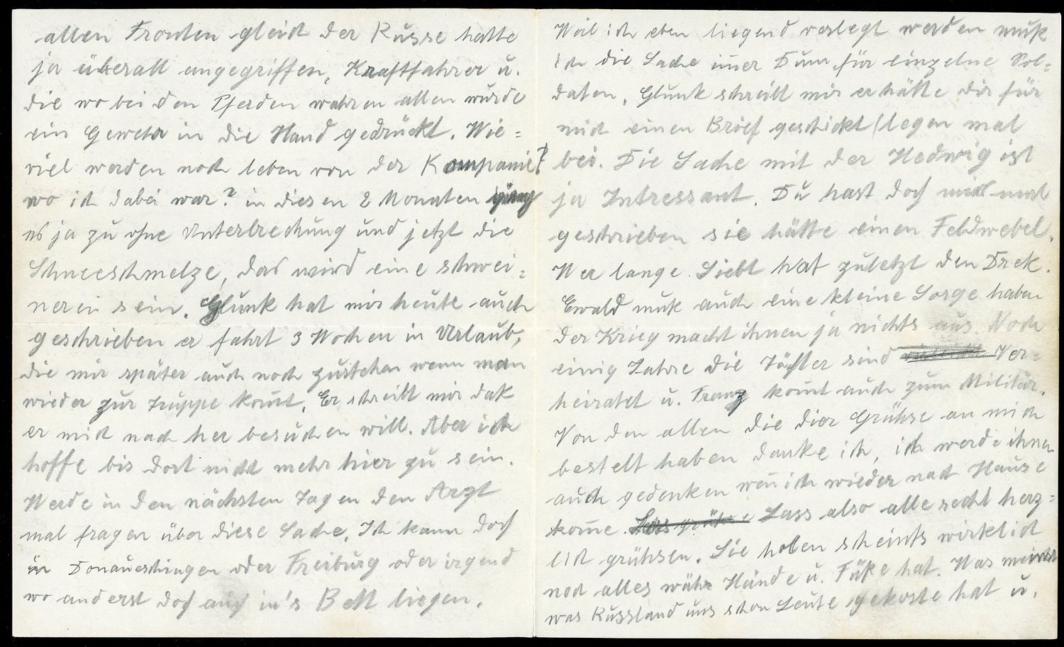 German WW2 Feldpost Letter From April 20th, 1942 - Talks About Russians Attacking, Dead German Soldiers From WW1 and WW2 From Rhein Westphalia