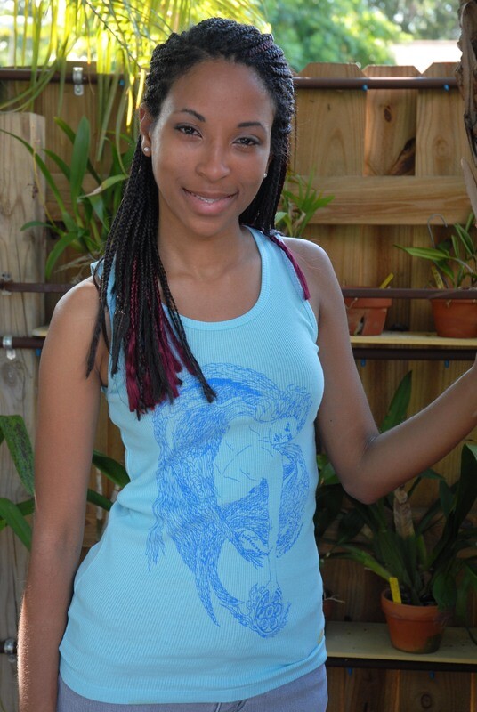 Archangel Michael art womens 2x1 ribbed tank silk screened