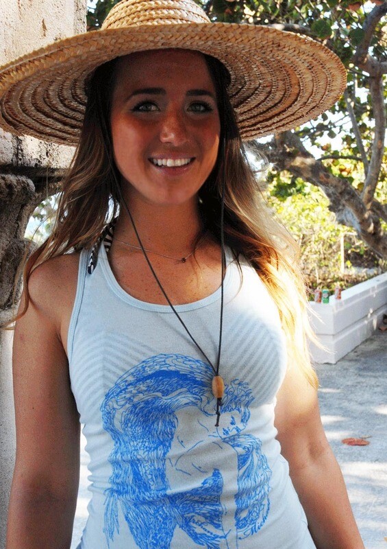 Spiritual women's cotton racer back tank silk screened Archangel Michael art