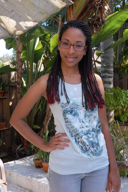 God Almighty Painting on Women's T Back Tank