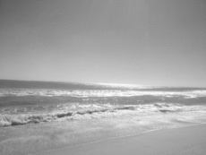 Ocean black and white Original Photo placemat
