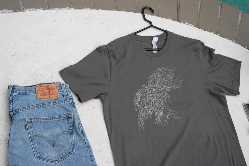 Men's Grey A'Way T Shirt art in Silver