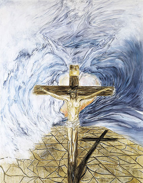 Jesus in Wave The Resurrection numbered print, Jesus In Wave 24x36" Print: Full Color same as painting