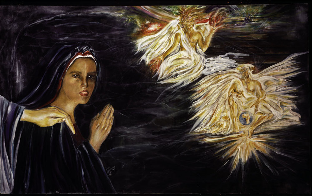 Mary Of Magdalene The Eye Witness canvas reproduction, 1MAOFMAGGACV995: Mary of Magdalene Greeting Card