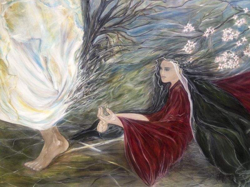Faith Painting Watercolor on Gallery Canvas Reproduction