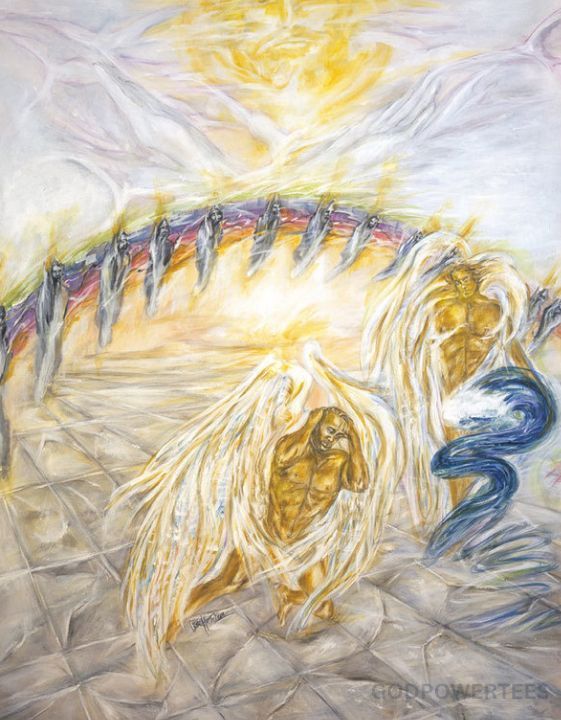 Redemption painting greeting card