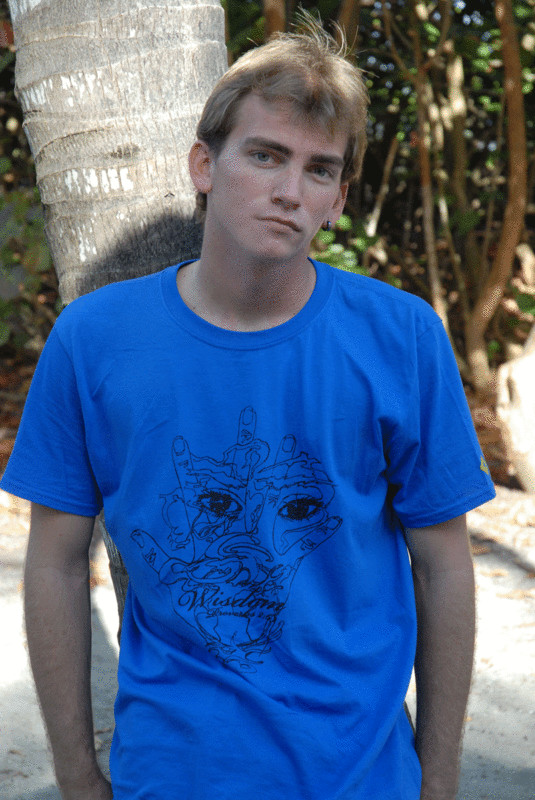 Royal Blue Wisdom Hand Men's tee