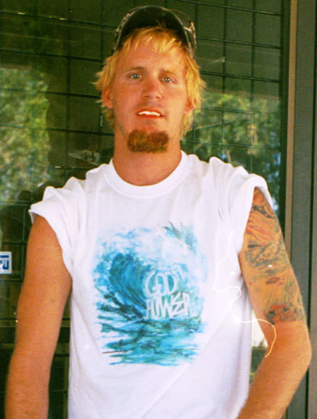Men's White God Power Wave T Shirt
