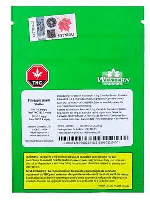 WESTERN CANNABIS - Grape Slushee Shatter [1g Sativa]