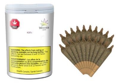 WEED ME GRIND - AM/PM 420's Pre rolls [20 x 0.4g Hybrid]