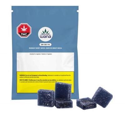 WANA QUICK - Midnight Berry Indica CBN/CBD Soft Chews [5 x 4.5g Indica]