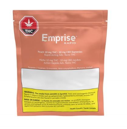 EMPRISE RAPID - Peach 10:10 CBD:THC [10mg Hybrid]