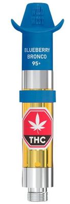 WILD WEST - Blueberry Bronco Liquid Diamonds Vape Cartridge [0.95g Indica]
