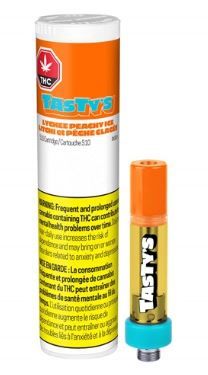 TASTY'S -  Lychee Peachy Ice Liquid Diamond Vape [1.2g Sativa]