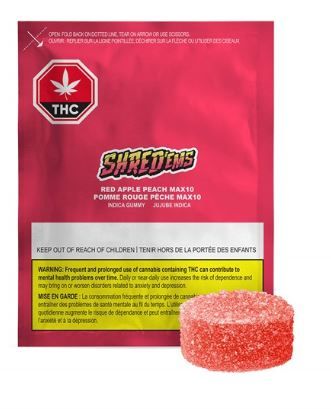 SHRED&#39;EMS - Red Apple Peach MAX10 Soft Chews [1x4.5g Indica]