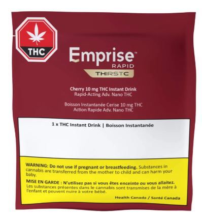 EMPRISE RAPID THIRSTC - Dissolvable Cherry THC Instant Drink