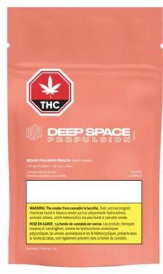 DEEP SPACE - Propulsion Sour Pulsar Peach Soft Chews [1x5g Hybrid]