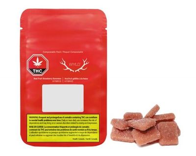 WYLD - Strawberry 20:1 CBD:THC Soft Chews [2 x 4mg Indica]