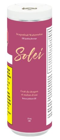 SOLEI - Dragonfruit Watermelon CBD [355mL Hybrid]