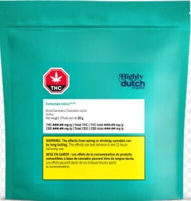 HIGHLY DUTCH ORGANIC - Rotterdam Indica [28g]