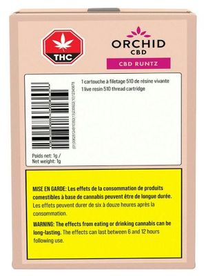 ORCHID - CBD RNTZ 2:1 Live Resin Vape [1g Hybrid]