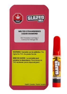 BOLD GLAZED - Melted Strawberries Liquid Diamond Vape [1g Sativa]