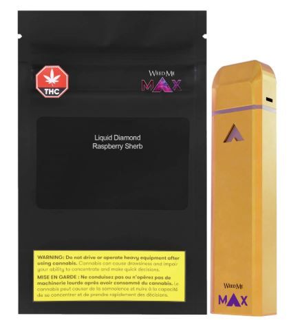 WEED ME MAX - Huckleberry Haze Liquid Diamond Disposable Vape [1g Sativa]