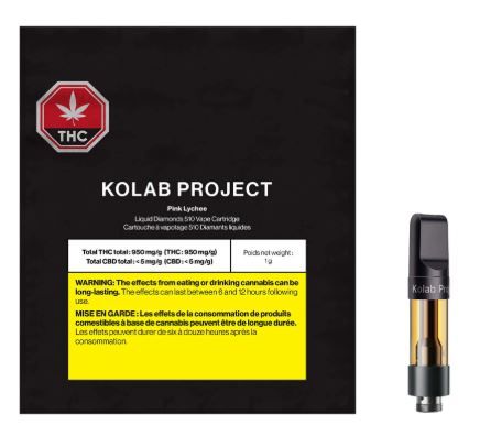 KOLAB - Pink Lychee Diamonds Vape Cart [1g Indica]