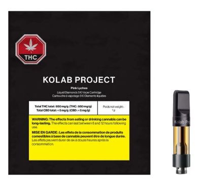 KOLAB - Pink Lychee Diamonds Vape Cart [1g Indica]