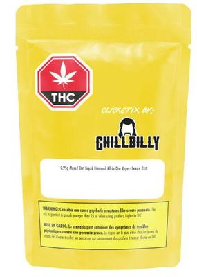 CHILLBILLY - Maxed Out Lemon Riot Liquid Diamond Disposable Vape [1g Hybrid]