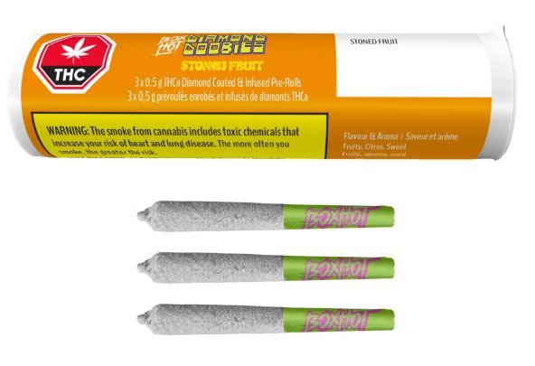 BOXHOT - Diamond Doobies Stoned Fruit Infused Pre-Rolls [3 x 0.5g Hybrid]