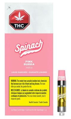SPINACH - Pink Bubba Liquid Diamonds Vape [1g Indica]