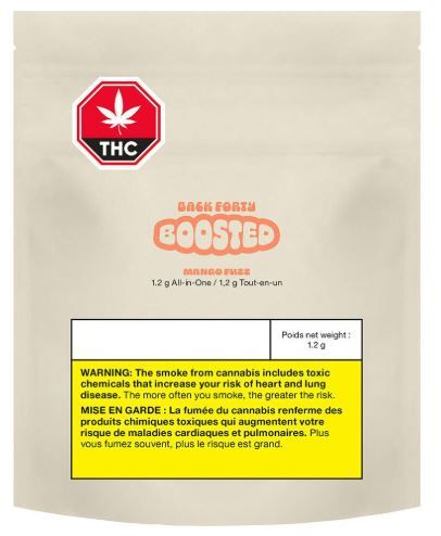 BACK FORTY BOOSTED - Mango Fuzz Disposable Pen [1.2g Indica]