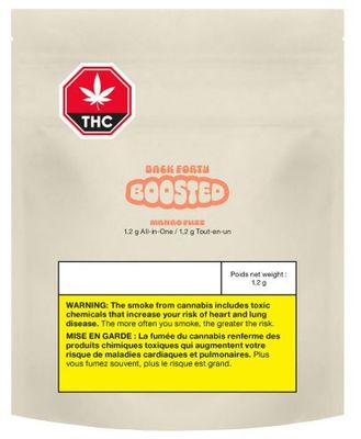 BACK FORTY BOOSTED - Mango Fuzz Disposable Pen [1.2g Indica]