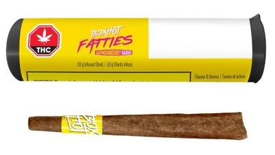 BOXHOT FATTIES - Lemonberry Kush Distillate Infused Blunt [1 x 1g Indica]
