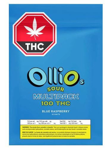OLLI O's- Sour Raspberry Soft Chews [10 x 10mg Blend]