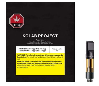 KOLAB - Yuzu Honey Diamonds Vape Cart [1g Sativa]