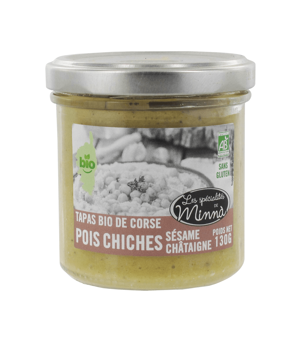 Pois chiches, Sésame et Châtaigne 130g,