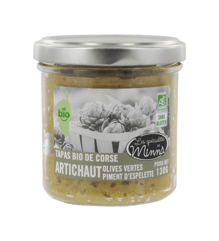 Artichaut, Olives vertes et piment d'Espelette 130g