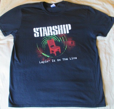 Starship - Layin' It On The Line World Tour T-Shirt (Black) (Men's)