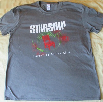 Starship - Layin' It On The Line World Tour T-Shirt (Gray) (Men's)