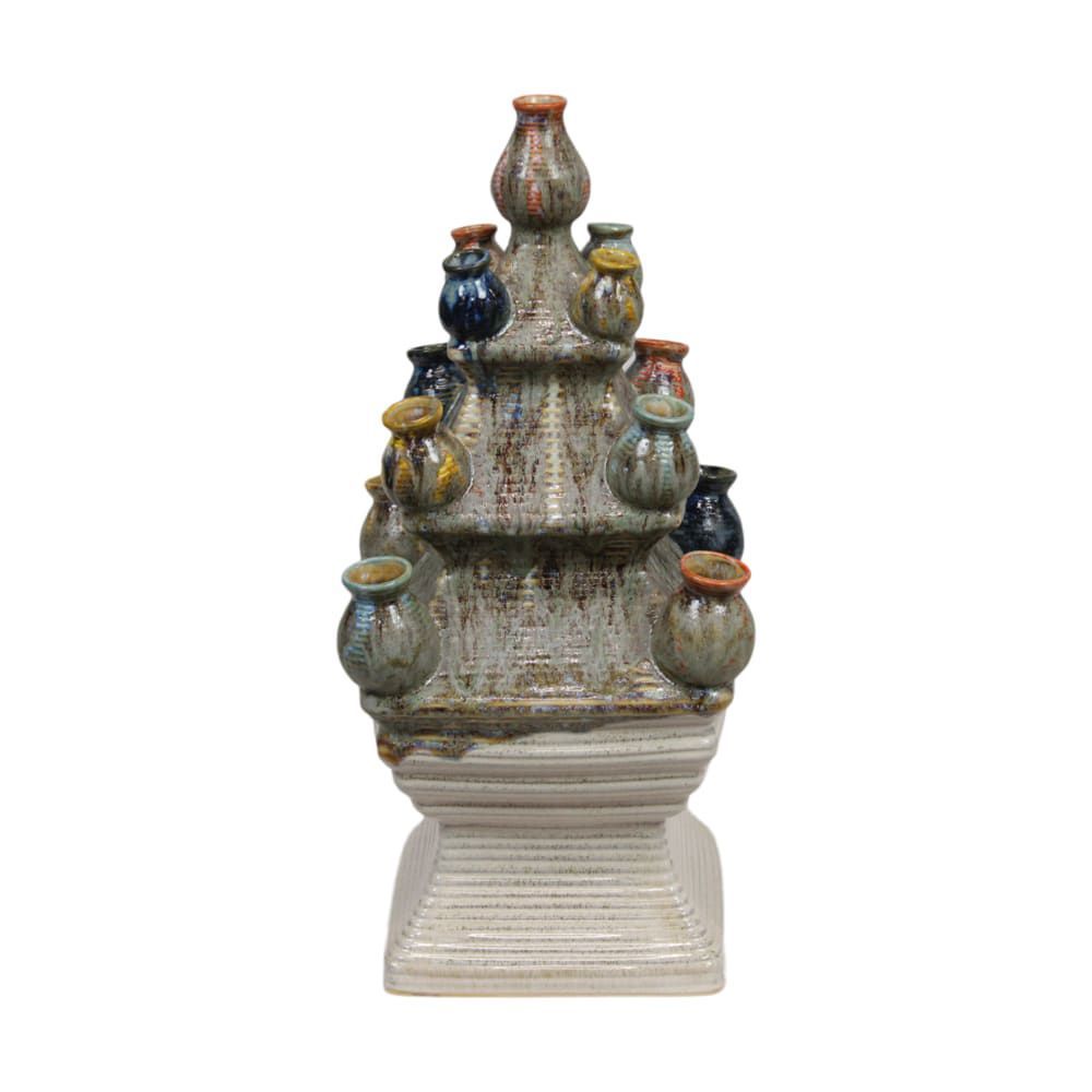 Vase ceramic 25x25x54cm Multi colors