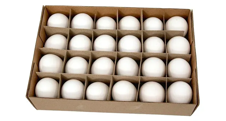 Doos á 24 kippenei wit