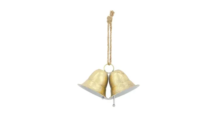 Hanger bells metal 23x12.5x14/32cm gold