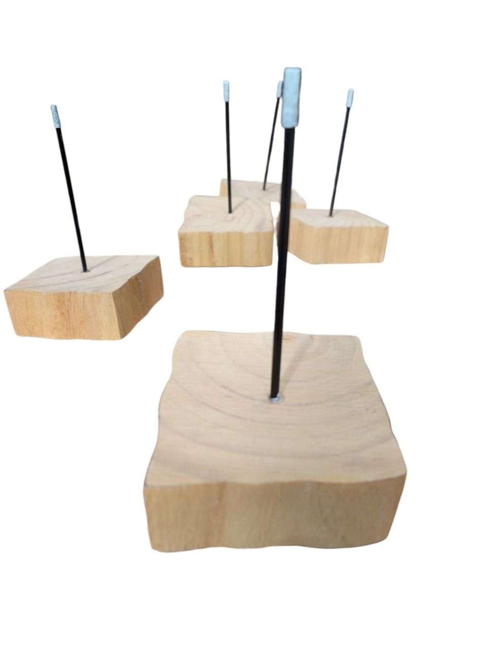 Houten voetje met pin