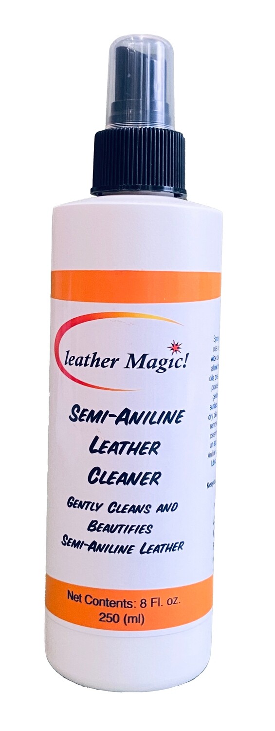 Semi Aniline Leather Cleaner, Select Size: 8 oz