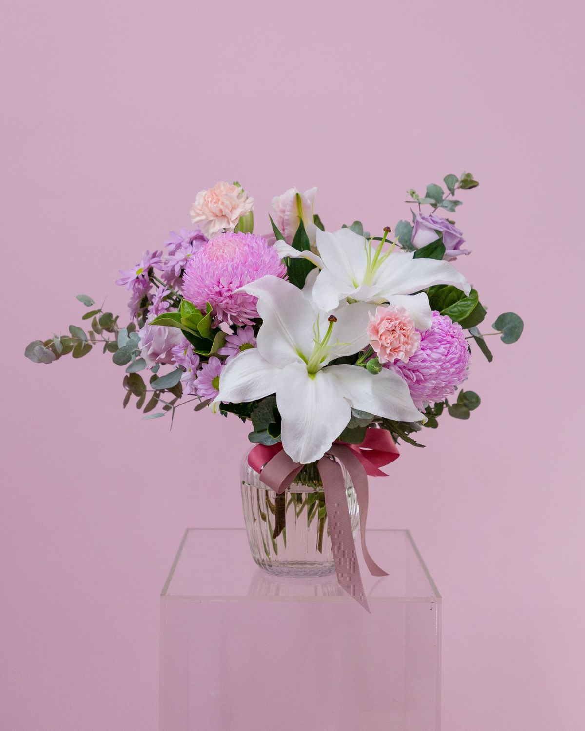 Pink Florists Choice Arrangement, Select size:: Pretty