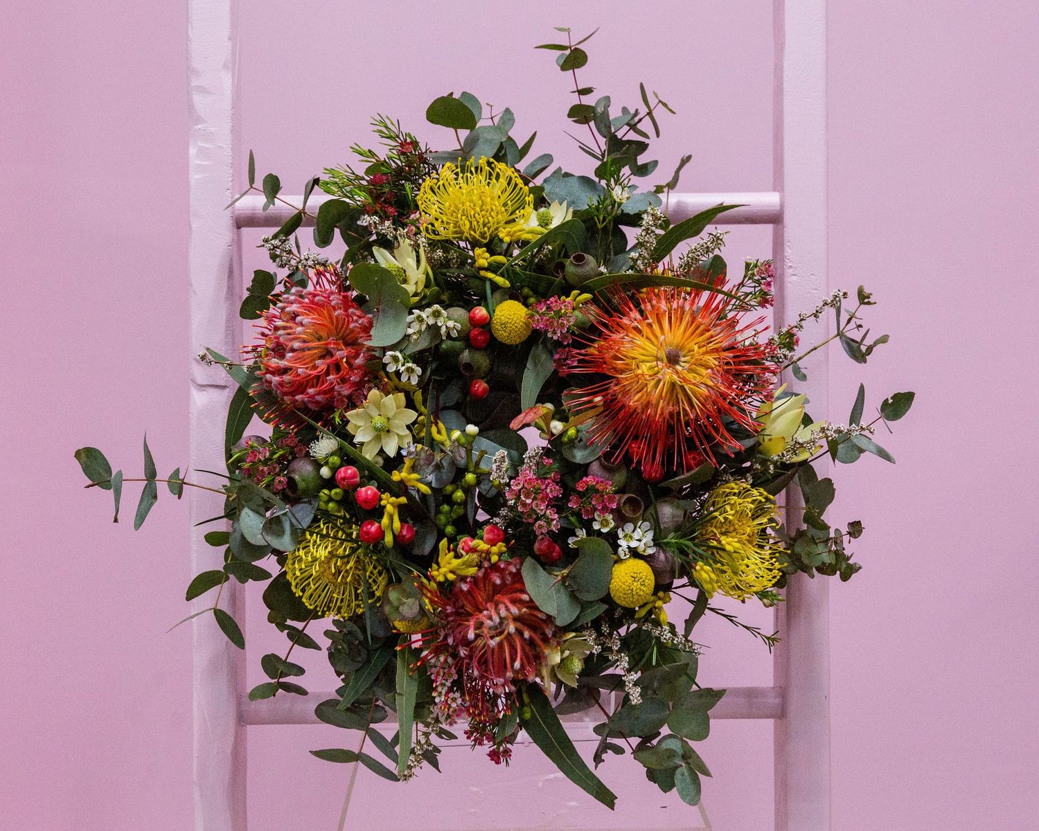 Wreath - Australian Native, Select size:: Premium - 55cm-60cm