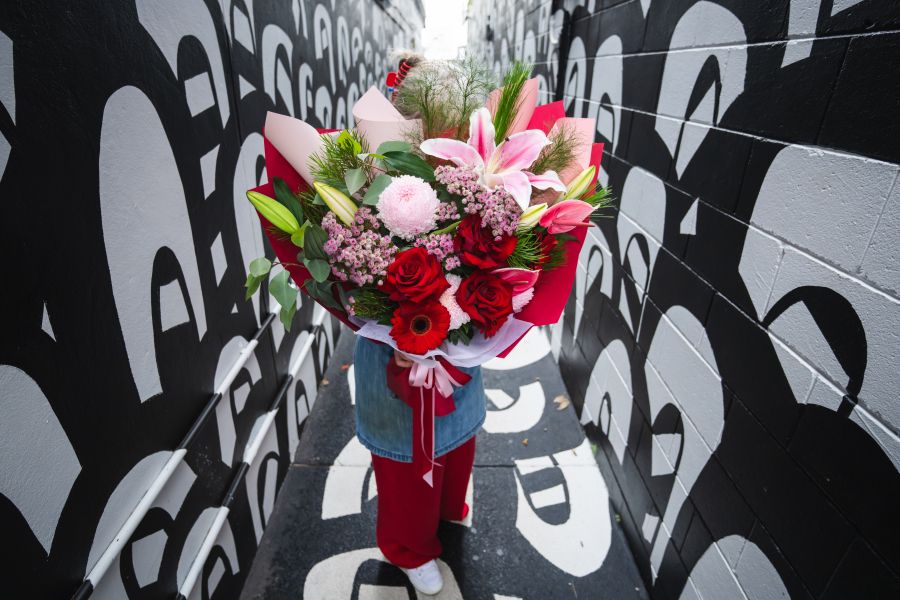 Little Miss Flowers Christmas Bouquet